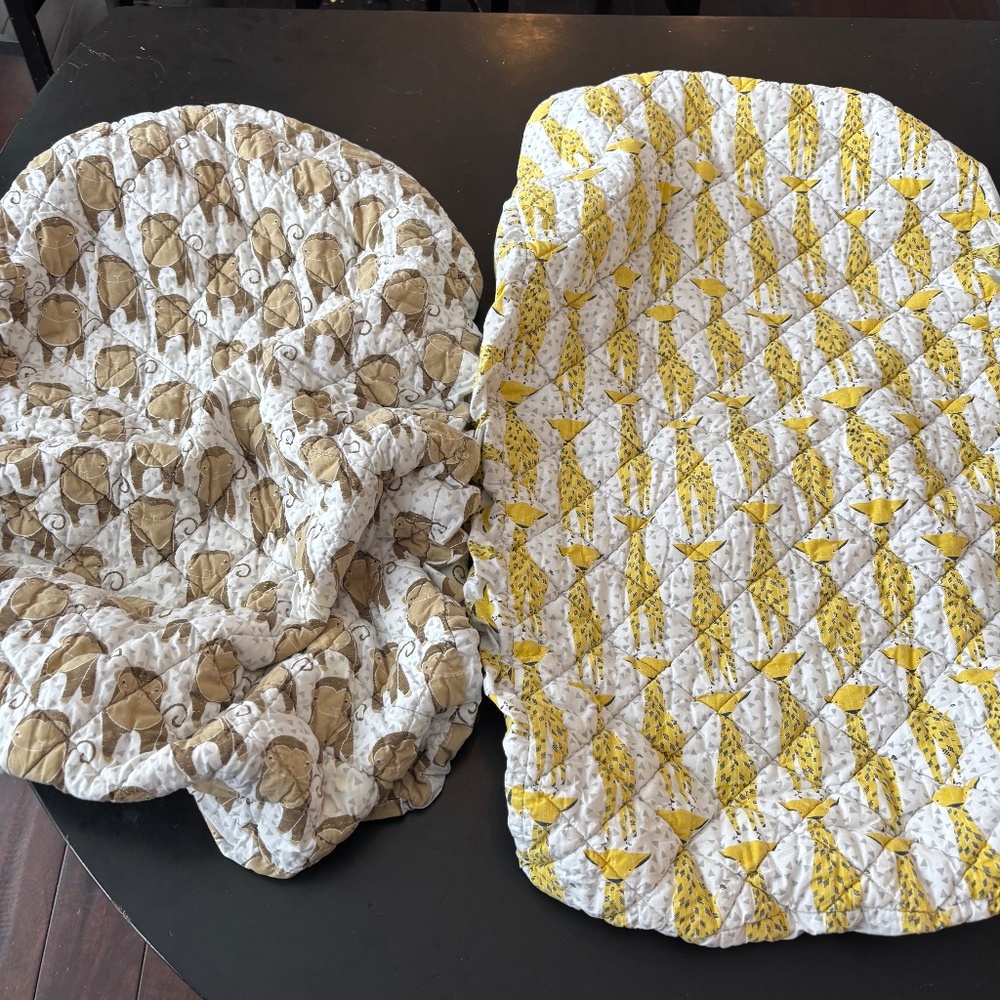 Land of nod (old crate kids) animal changing pads- monkey and giraffe
